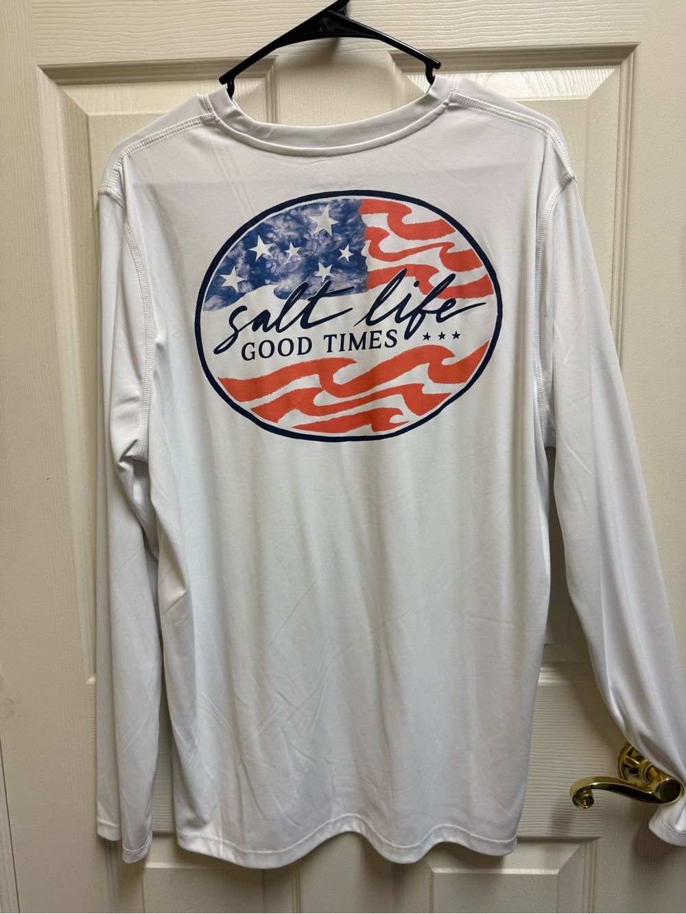 Salt Life White Long-Sleeve Performance Tee